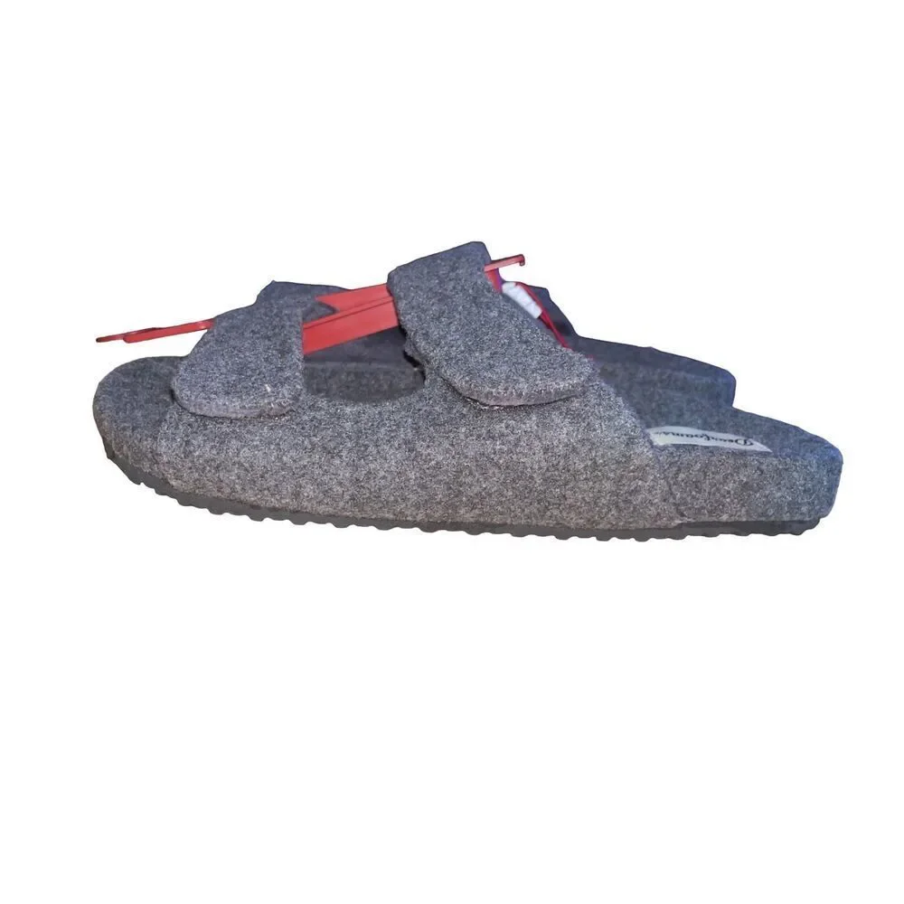 Dearfoams Men's Maddox Wool Blend Strap Slides Size Small (7-8) NWT